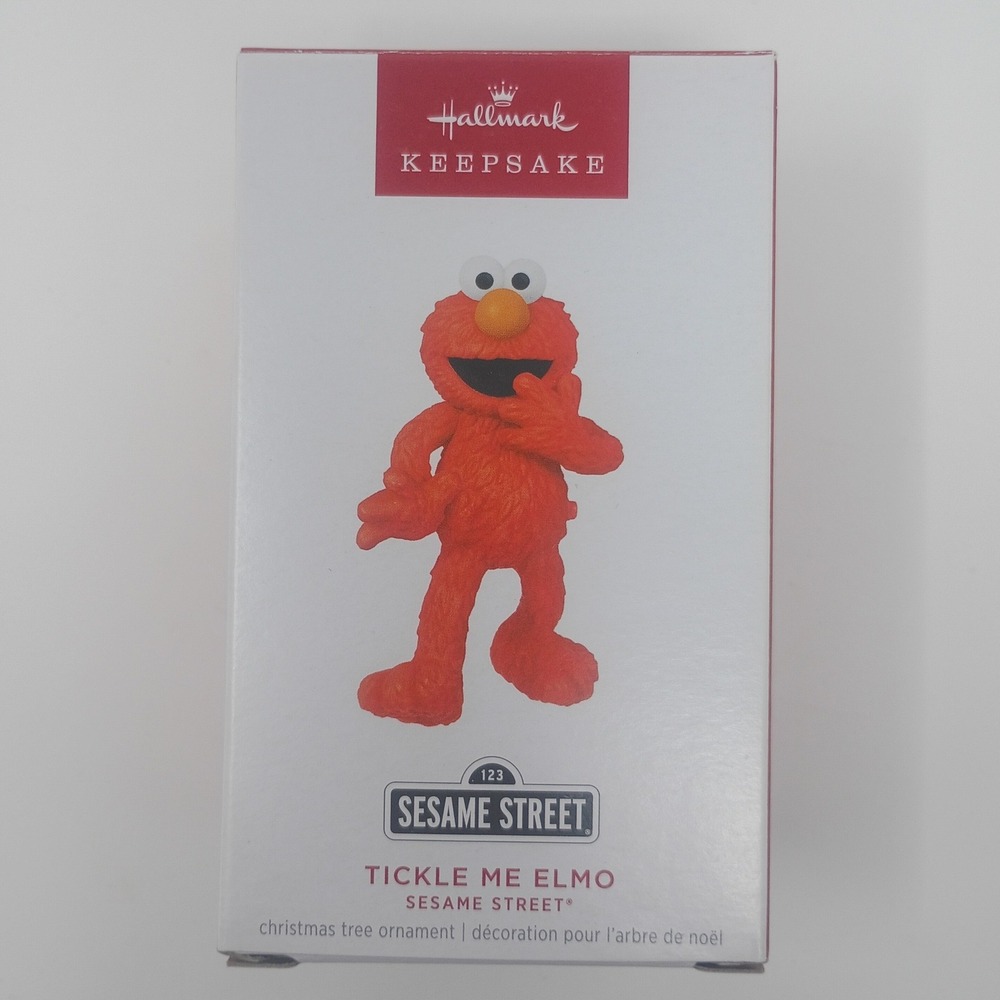 Hallmark 2024 Keepsake Sesame Street Tickle Me Elmo Sound Christmas Ornament